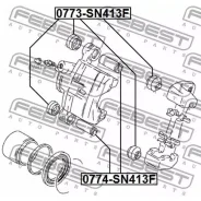 ������ ������������ ������ �������� Suzuki Baleno 1995-2001 0774-SN413F Febest 0774SN413F 0774SN413F ����