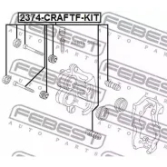 ������ �������� Volkswagen Crafter 06-15 ������������ �����. (�����. ) Febest 2374Craftfkit 2374CRAFTFKIT ����