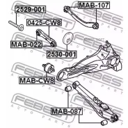 ���������� Citroen C-Crosser 2007-2012 2530-001 Febest 2530001 2530001 ����