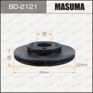 ���� ��������� Masuma, front Nissan Terrano / D10. 1.6L. H4M. 2WD [��.2] Masuma, �������� BD2121 ����