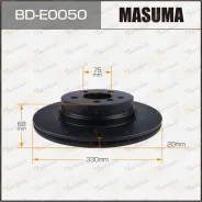 ���� ��������� Masuma, rear BMW 5-Series (F10) 09-16 Masuma, ������ BDE0050 ����