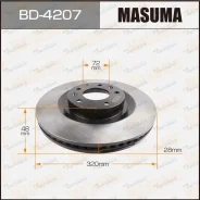 ���� ��������� Masuma, front Mazda CX-7 06- [��.2] Masuma, �������� BD4207 ����