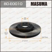 ���� ��������� Masuma Bd-E0010 (1/1) Front Volkswagen Passat, Tig Masuma, �������� BDE0010 ����