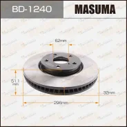 ���� ��������� Masuma front Lexus GS300 LH Masuma, ����� �������� BD1240 ����