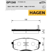 ������� �������� �������� Hagen Hyundai I30, KIA Carens/CeeD 1.4-2.0/CRDi 07/02 GP1240 ����