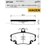 ������� �������� ��������hagen Renault Megane 1.4/2.0/1.9D 96/Logan 07 GP1243 ����