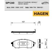 ������� ����. �������� Hagen Renault Samsung QM5 GP1249 ����