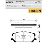 ������� ����. �������� Hagen Lexus RX330 04-06 (D1005) GP1456 ����