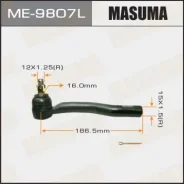 ���������� ������� ���� Masuma Toyota Auris / NZE15#, ZRE15# 11- LH ME-9807L, ����� ME9807L ����