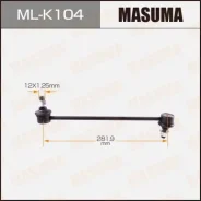 ������ ������������� (����) Masuma front KIA RIO III, RIO IV ML-K104, �������� MLK104 ����