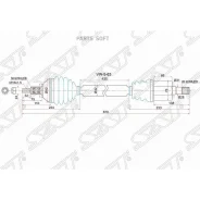 ������ � ����� Skoda Rapid 12-20 / Volkswagen Polo 05-22 (�������/ ������) SAT VW-5-63, ������ �������� VW563 ����