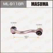 ������ ������������� (����) Masuma rear Nissan Qashqai, X-Trail / J10, T31, T32 RH ML-9118R, ������ ������ ML9118R ����