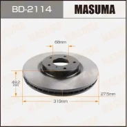 ���� ��������� Masuma, front Nissan Murano / Z50 BD-2114, �������� BD2114 ����