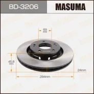 ���� ��������� Masuma, front Mitsubishi Outlander 03-21 [��.2] BD-3206, �������� BD3206 ����