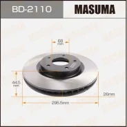 ���� ��������� Masuma, front Nissan Dualis Japan/ J10 10- [��.2] BD-2110, �������� BD2110 ����