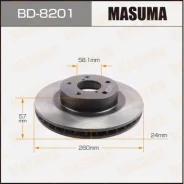 ���� ��������� Masuma, front Subaru Impreza 92-07 [��.2] BD-8201, �������� BD8201 ����