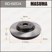 ���� ��������� Masuma, front Subaru Legacy, Legacy Outback 04- BD-8204, �������� BD8204 ����