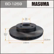���� ��������� Masuma, front Toyota Corolla AE100, AE114 91-02 [��.2] Masuma ������� BD-1259 | �������� �� ��, ������, 5 ����� | �������� �� 12 ���...
