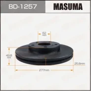 ���� ��������� Masuma, front Toyota Auris ZRE185L, NRE185L 12-18 [��.2] BD-1257, �������� BD1257 ����