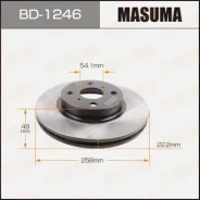 ���� ��������� Masuma, front Toyota Corolla/ EE80, EE102V, AE91 [��.2] BD-1246, �������� BD1246 ����