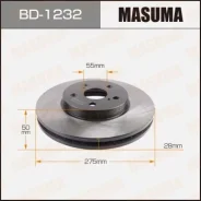 ���� ��������� Masuma, front Toyota WISH / ANE1#, ZNE1# [��.2] BD-1232, �������� BD1232 ����