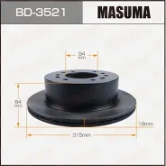 ���� ��������� Masuma, rear Mitsubishi Pajero Sport / KH4W. RUS, KH6W. EUR BD-3521, ������ BD3521 ����