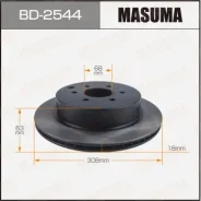 ���� ��������� Masuma, rear Nissan Pathfinder R51M 05-14 BD-2544, ������ BD2544 ����