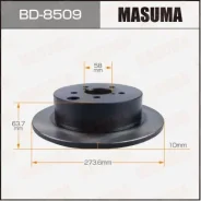 ���� ��������� Masuma, rear Subaru Forester, XV / S13, GP7 [��.2] BD-8509, ������ BD8509 ����