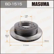 ���� ��������� Masuma, rear Toyota LAND Cruiser Prado / GDJ150L BD-1515, ������ BD1515 ����