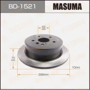 ���� ��������� Masuma, rear Toyota Harrier / MCU30W [��.2] BD-1521, ������ BD1521 ����