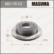 ���� ��������� Masuma, rear Toyota LAND Cruiser / KDJ90L BD-1510, ������ BD1510 ����