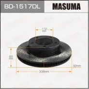 ���� ��������� Masuma, ��������������� front Toyota LAND Cruiser / UZJ200, URJ202 LH BD-1517DL, ����� �������� BD1517DL ����