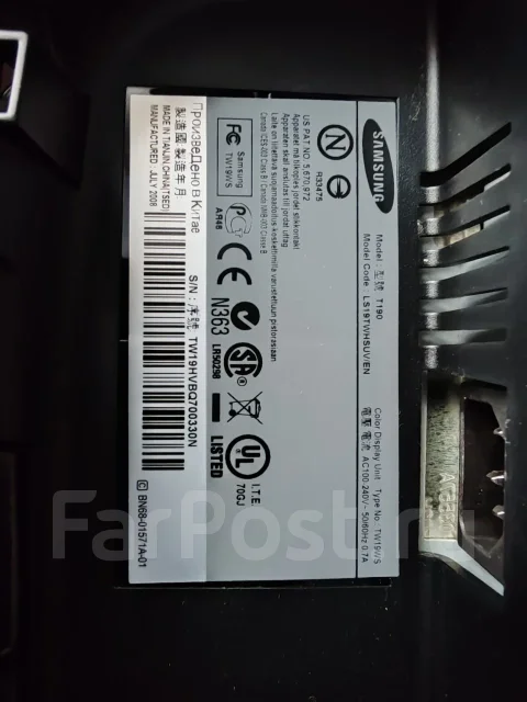 Samsung. 19", ���������� �� (LCD, LED, QLED) ����