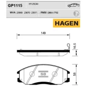 ������� ����. �������� Hagen Hyundai Trajet XG Santa FE GP1115 ����