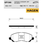 ������� ����. �������� Hagen Mitsubishi Eclipse 01- (D866) GP1360 ����