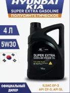 Hyundai-Kia Super Extra. 5W-30, �����������������, 4��. ����