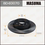 ���� ��������� Masuma, ������, ������/�����, ��� Volkswagen Touran, Skoda Octavia, 1 ��, ���. BD-E0070 ��������� �� �������� 2 �� BDE0070 ����