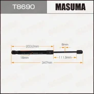 ���� ������� ������ Masuma, L=347mm (1/40) T8690 ����