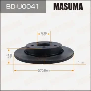 ���� ��������� Masuma, ������, ������/�����, ��� Ford Focus, 1 ��, ���. BD-U0041 ��������� �� �������� 2 �� BDU0041 ����