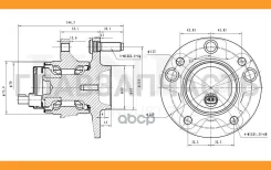 ������� �������� ������ (� ABS) Lexus GS (S190) 05-, IS (XE20) 05- HUB20257 ����