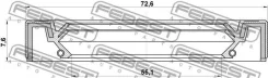 ������� ��������� 55.1x72.6x7.6 ����� ����, ��� Febest [95IBS57730808X] 95IBS57730808X ����