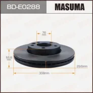 ���� ��������� Masuma, front Volkswagen Touareg, Transporter 06- Masuma ������� BD-E0288 | �������� �� ��, ������, 5 ����� | �������� �� 12 ��� | ����...