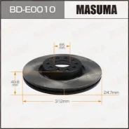 ���� ��������� Masuma, front Volkswagen Passat, Tiguan 07- Masuma ������� BD-E0010 | �������� �� ��, ������, 5 ����� | �������� �� 12 ��� | ������ � �...