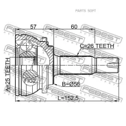 ���� �������� 25x56x26 | ����� ����/��� | Febest 0110ZVW30 0110ZVW30 ����