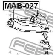 ����������� ��������� �������� ������ Mitsubishi L300 86-13 MAB027 ����