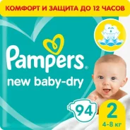 ������� ���������� Pampers New Baby-Dry (2) Mini 4-8 �� (94 ��),Pampers ����