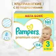 ������� ���������� Premium Care Midi (6-10 ��) ���� �������� 114,Pampers ����