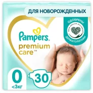 ������� ���������� Pampers Premium Care 0 1.5-2.5�� 30��,Pampers ����