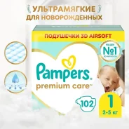 ������� ���������� Premium Care Newborn (2-5��) ������ �������� 102,Pampers ����