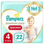 ����������-������� Pampers Premium Care Pants 4 9-15�� 22�� ����